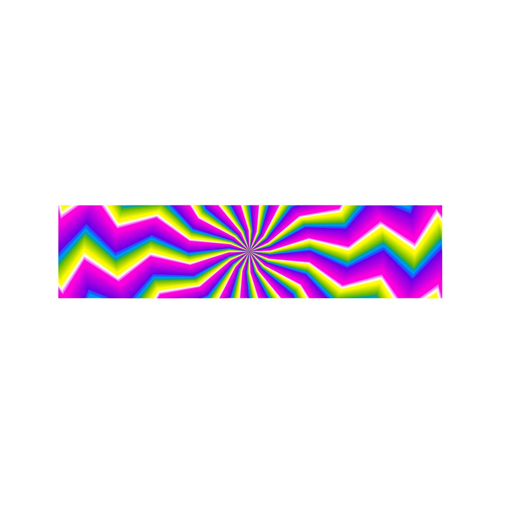 Green Dizzy Moving Optical Illusion Bed Runner