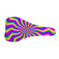 Green Dizzy Moving Optical Illusion Bicycle Seat Cover