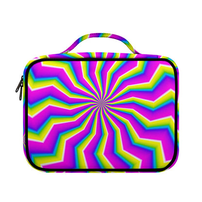 Green Dizzy Moving Optical Illusion Briefcase Bible Bag