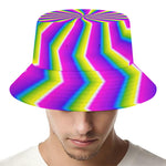 Green Dizzy Moving Optical Illusion Bucket Hat