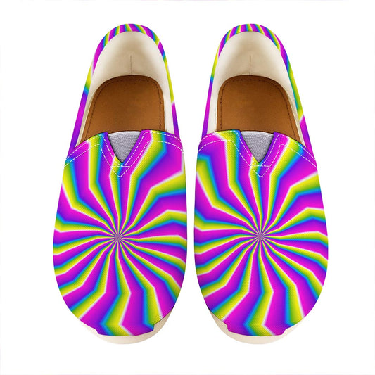 Green Dizzy Moving Optical Illusion Casual Shoes