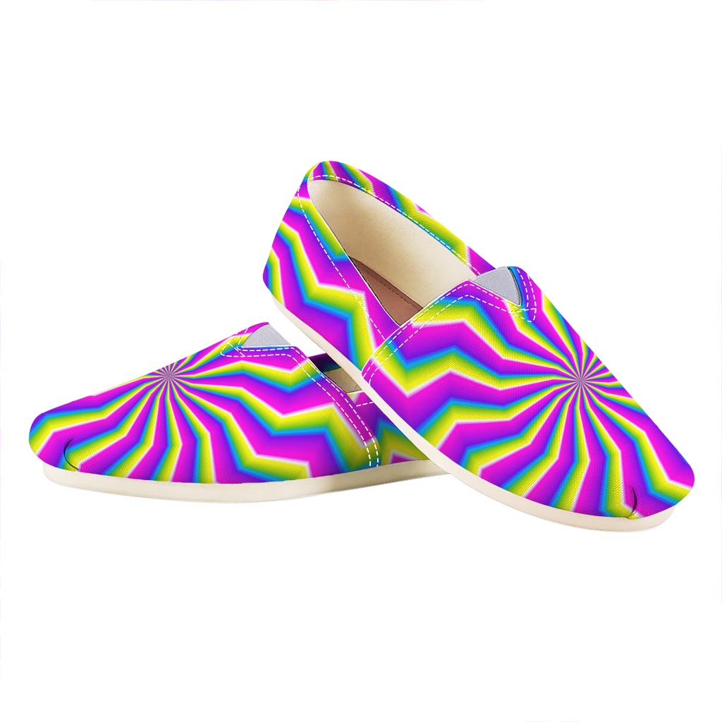 Green Dizzy Moving Optical Illusion Casual Shoes