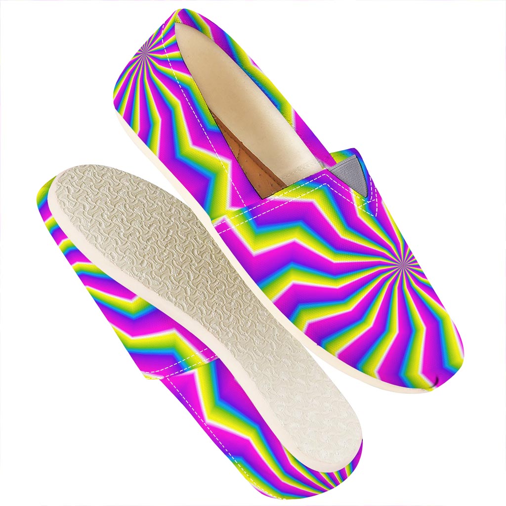 Green Dizzy Moving Optical Illusion Casual Shoes