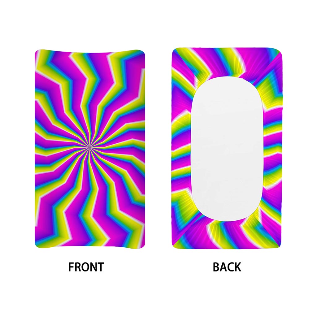 Green Dizzy Moving Optical Illusion Changing Pad Cover