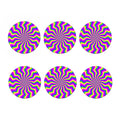 Green Dizzy Moving Optical Illusion Coaster Set