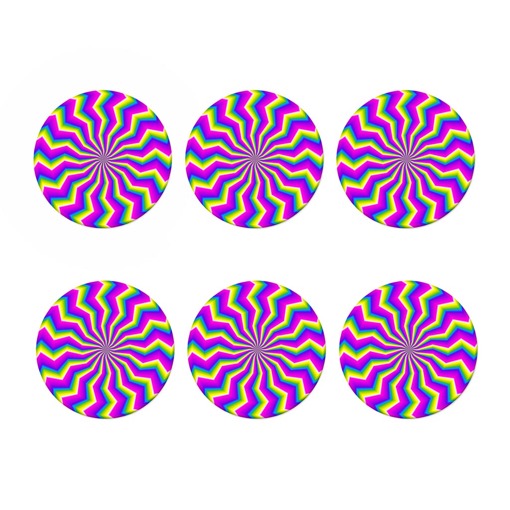 Green Dizzy Moving Optical Illusion Coaster Set