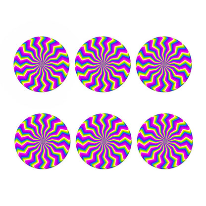 Green Dizzy Moving Optical Illusion Coaster Set
