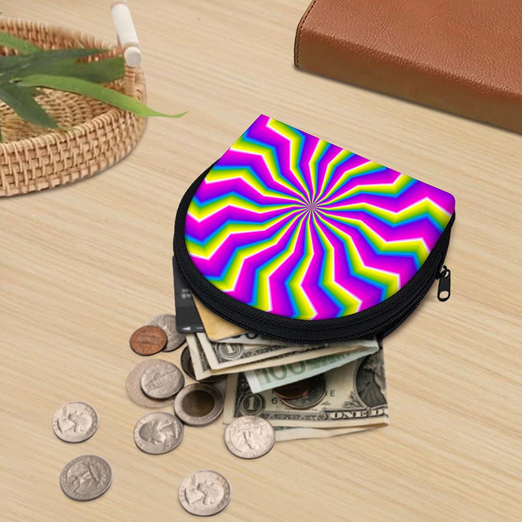 Green Dizzy Moving Optical Illusion Coin Purse