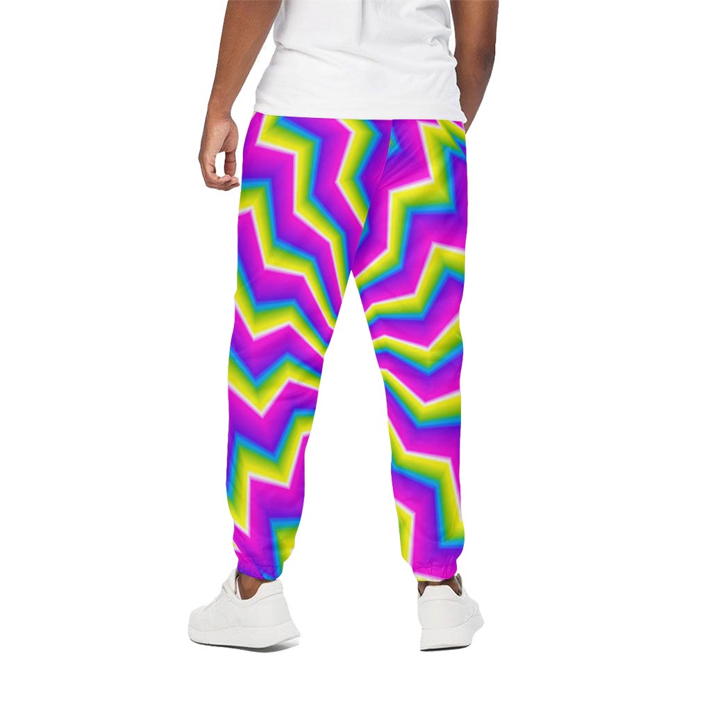 Green Dizzy Moving Optical Illusion Cotton Pants
