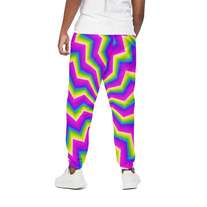 Green Dizzy Moving Optical Illusion Cotton Pants