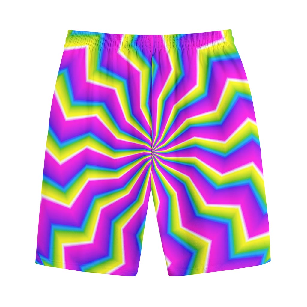 Green Dizzy Moving Optical Illusion Cotton Shorts