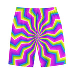 Green Dizzy Moving Optical Illusion Cotton Shorts