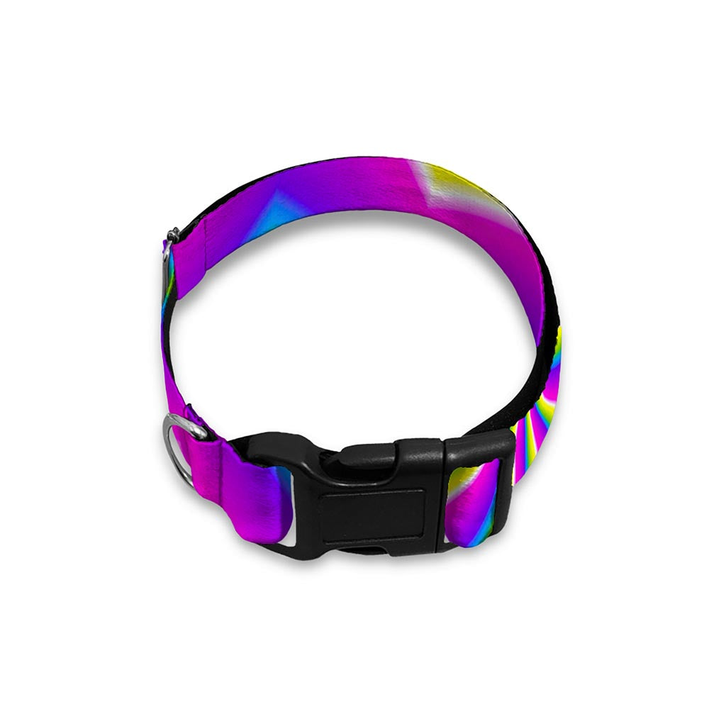 Green Dizzy Moving Optical Illusion Dog Collar