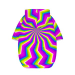 Green Dizzy Moving Optical Illusion Dog Zip Up Hoodie