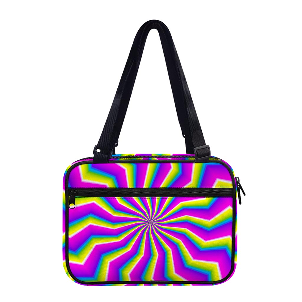Green Dizzy Moving Optical Illusion Double Strap Bible Bag