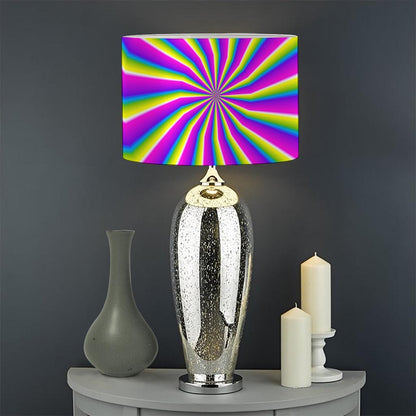Green Dizzy Moving Optical Illusion Drum Lamp Shade