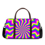 Green Dizzy Moving Optical Illusion Duffle Bag