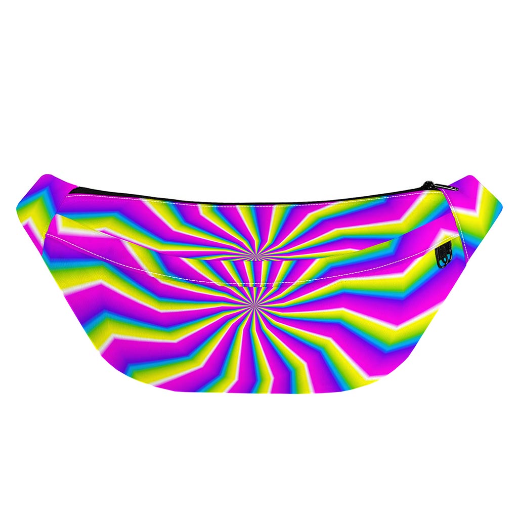 Green Dizzy Moving Optical Illusion Fanny Pack