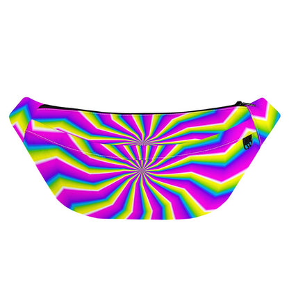 Green Dizzy Moving Optical Illusion Fanny Pack