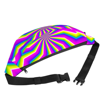 Green Dizzy Moving Optical Illusion Fanny Pack