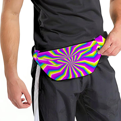 Green Dizzy Moving Optical Illusion Fanny Pack
