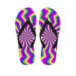 Green Dizzy Moving Optical Illusion Flip Flops