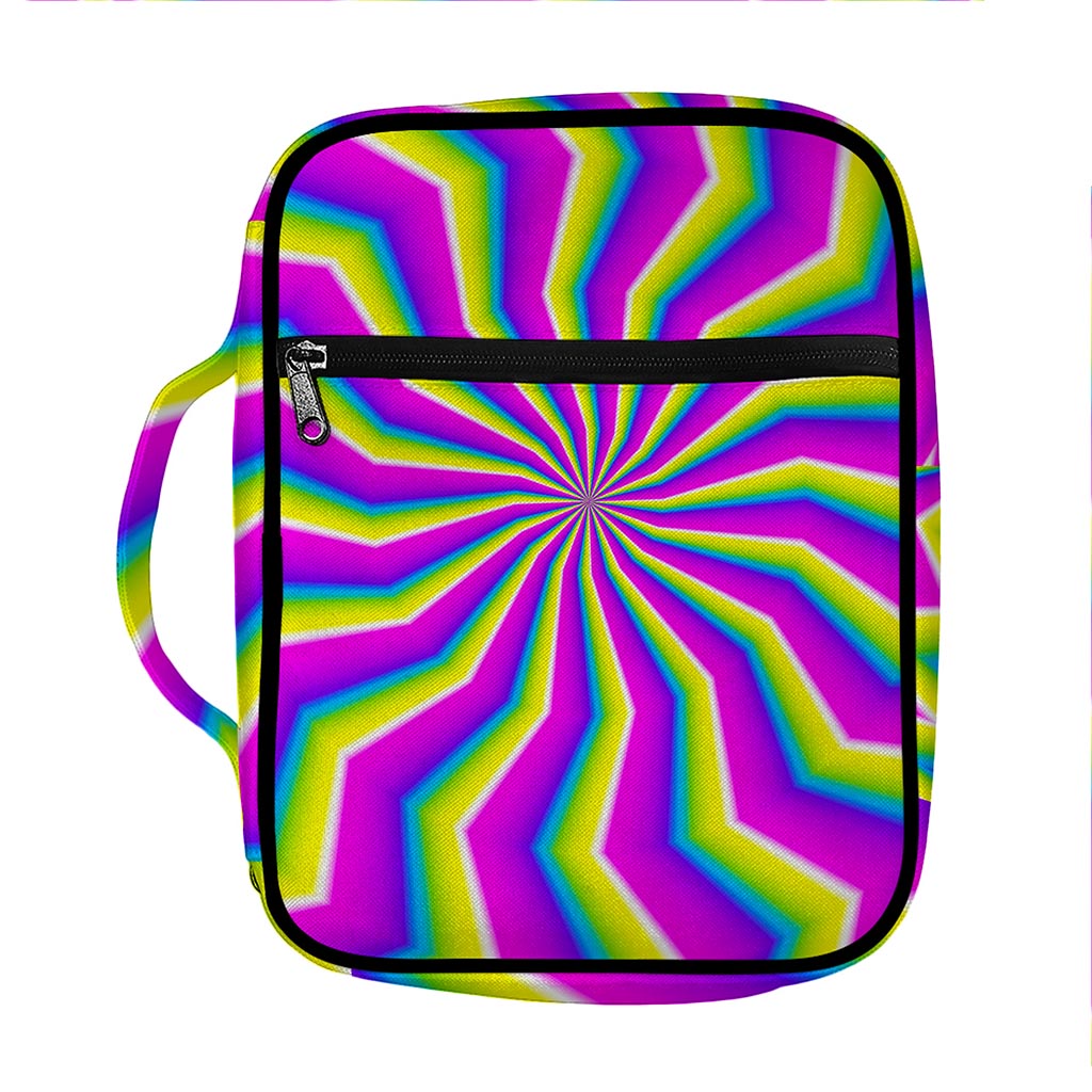Green Dizzy Moving Optical Illusion Front Pocket Bible Bag