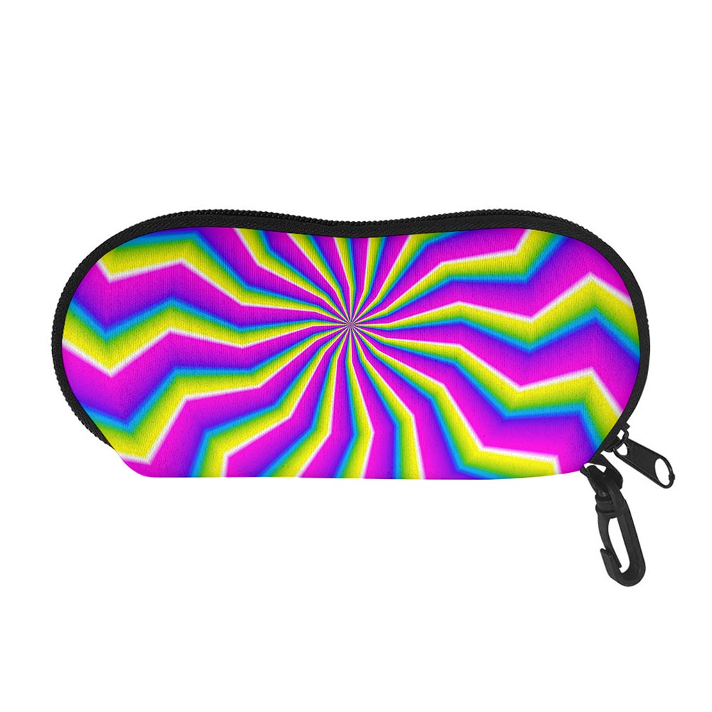 Green Dizzy Moving Optical Illusion Glasses Case