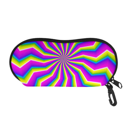 Green Dizzy Moving Optical Illusion Glasses Case