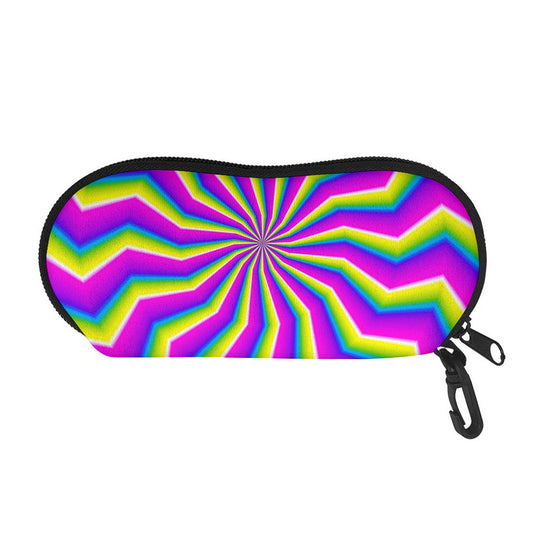 Green Dizzy Moving Optical Illusion Glasses Case