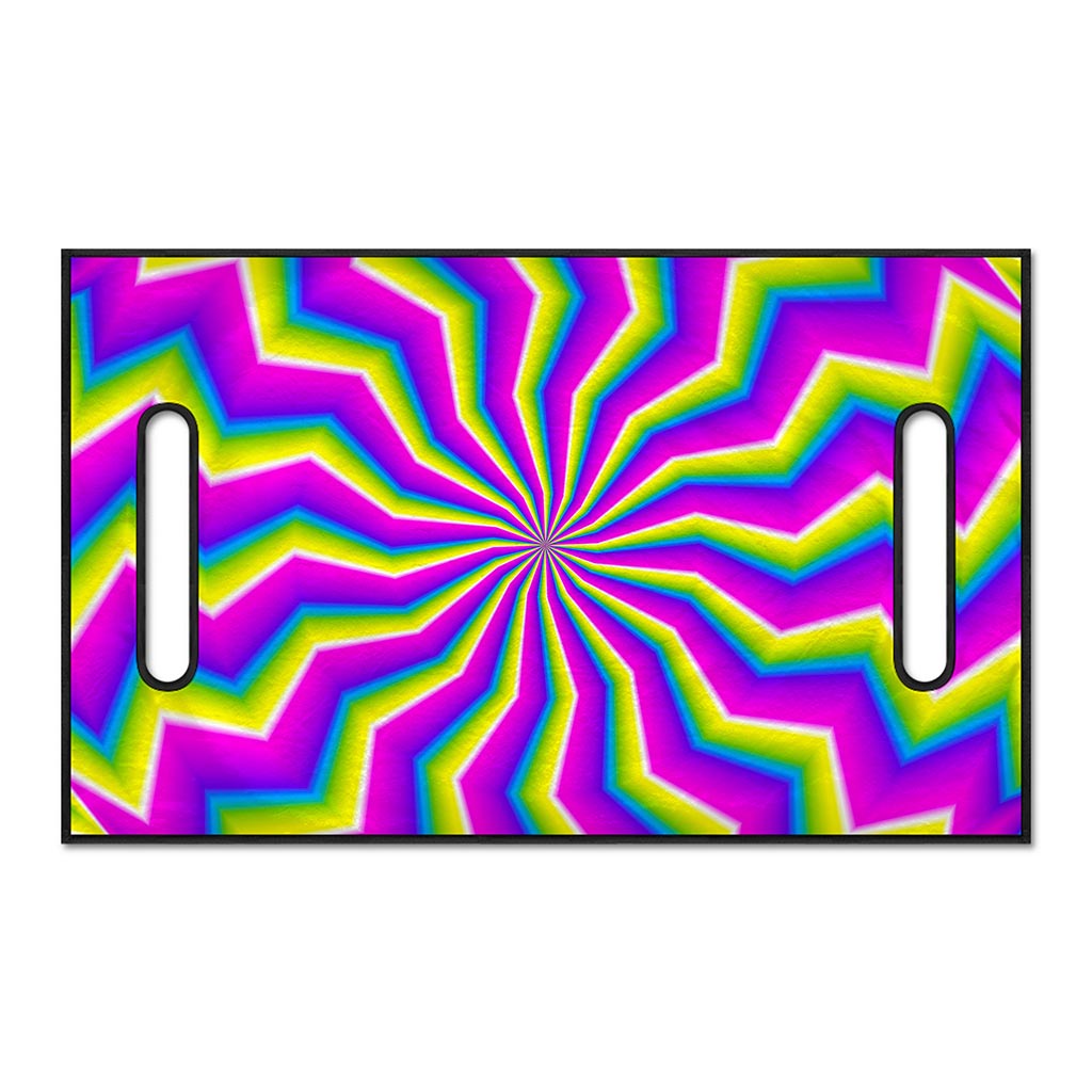 Green Dizzy Moving Optical Illusion Golf Cart Seat Cover