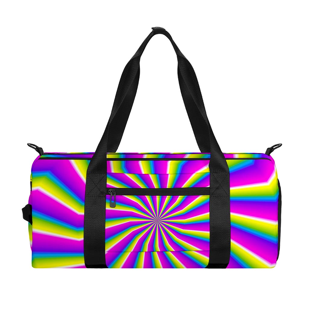 Green Dizzy Moving Optical Illusion Gym Bag