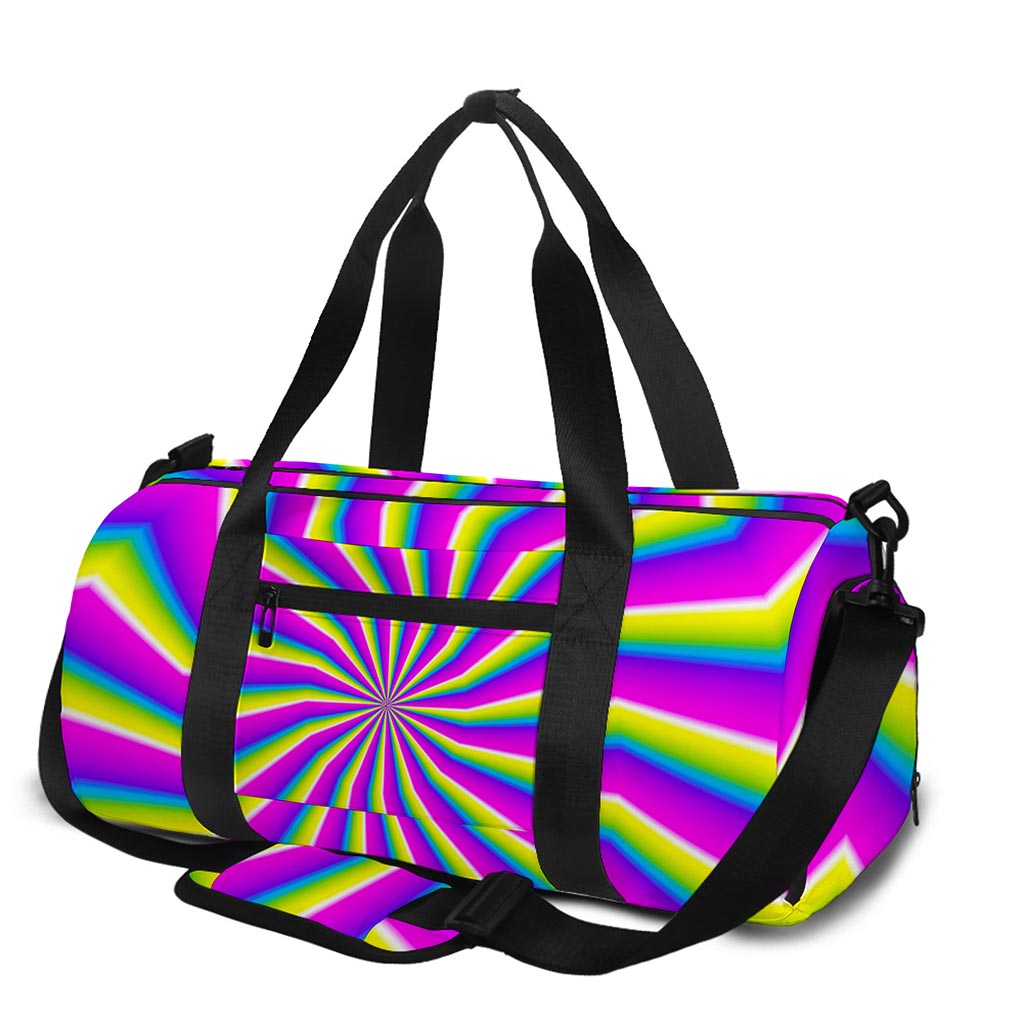 Green Dizzy Moving Optical Illusion Gym Bag