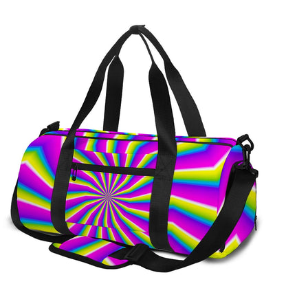 Green Dizzy Moving Optical Illusion Gym Bag
