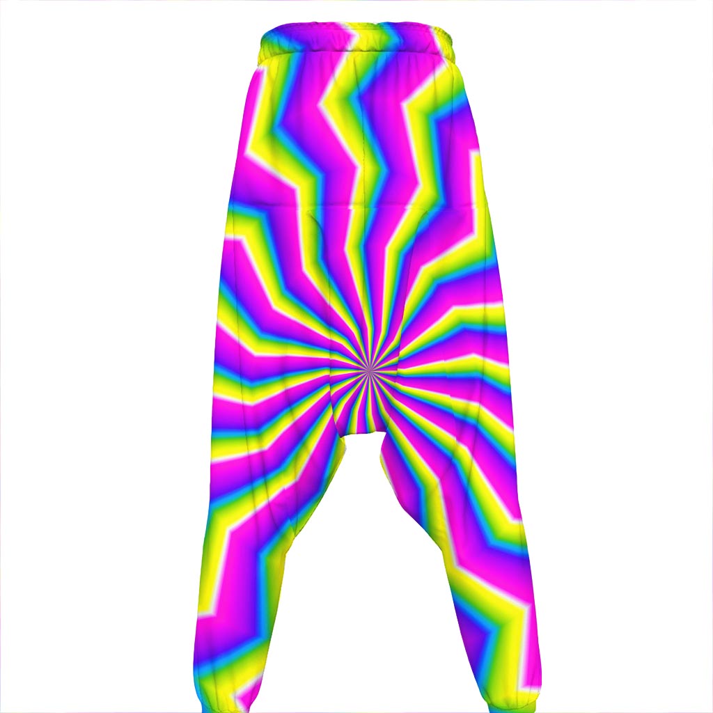 Green Dizzy Moving Optical Illusion Hammer Pants