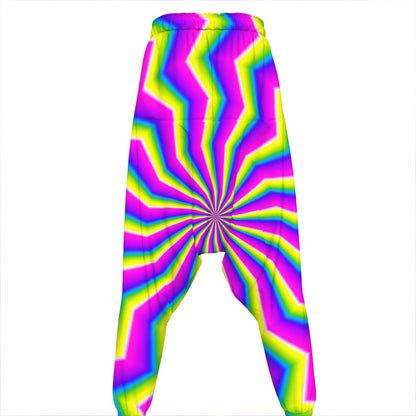 Green Dizzy Moving Optical Illusion Hammer Pants