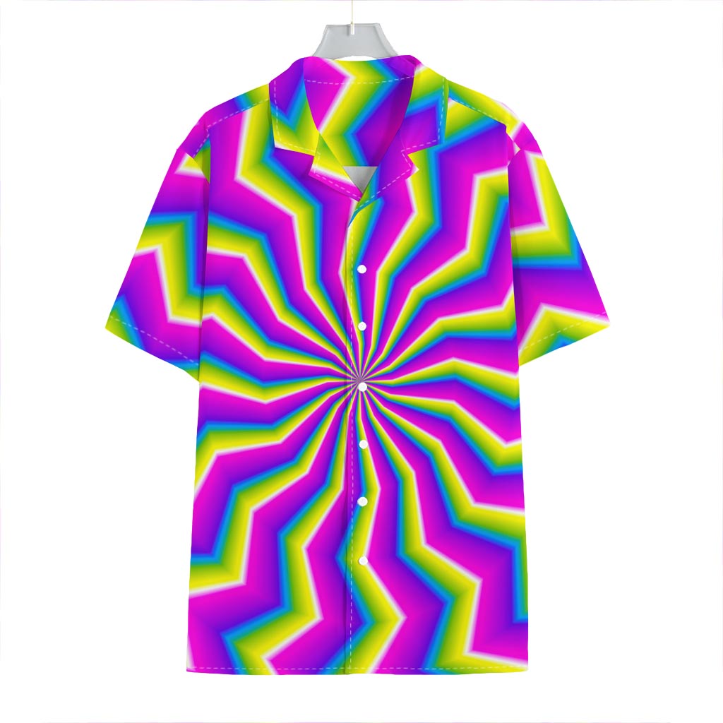 Green Dizzy Moving Optical Illusion Hawaiian Shirt