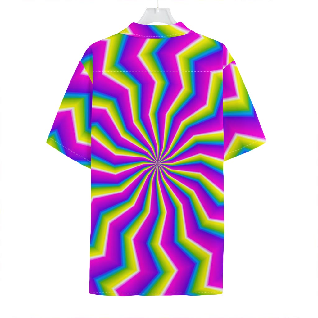 Green Dizzy Moving Optical Illusion Hawaiian Shirt