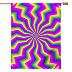 Green Dizzy Moving Optical Illusion House Flag