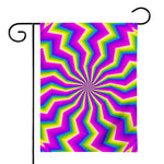 Green Dizzy Moving Optical Illusion House Flag