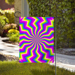 Green Dizzy Moving Optical Illusion House Flag