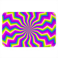 Green Dizzy Moving Optical Illusion Indoor Door Mat
