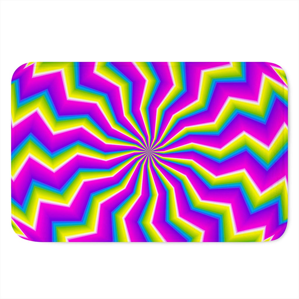 Green Dizzy Moving Optical Illusion Indoor Door Mat