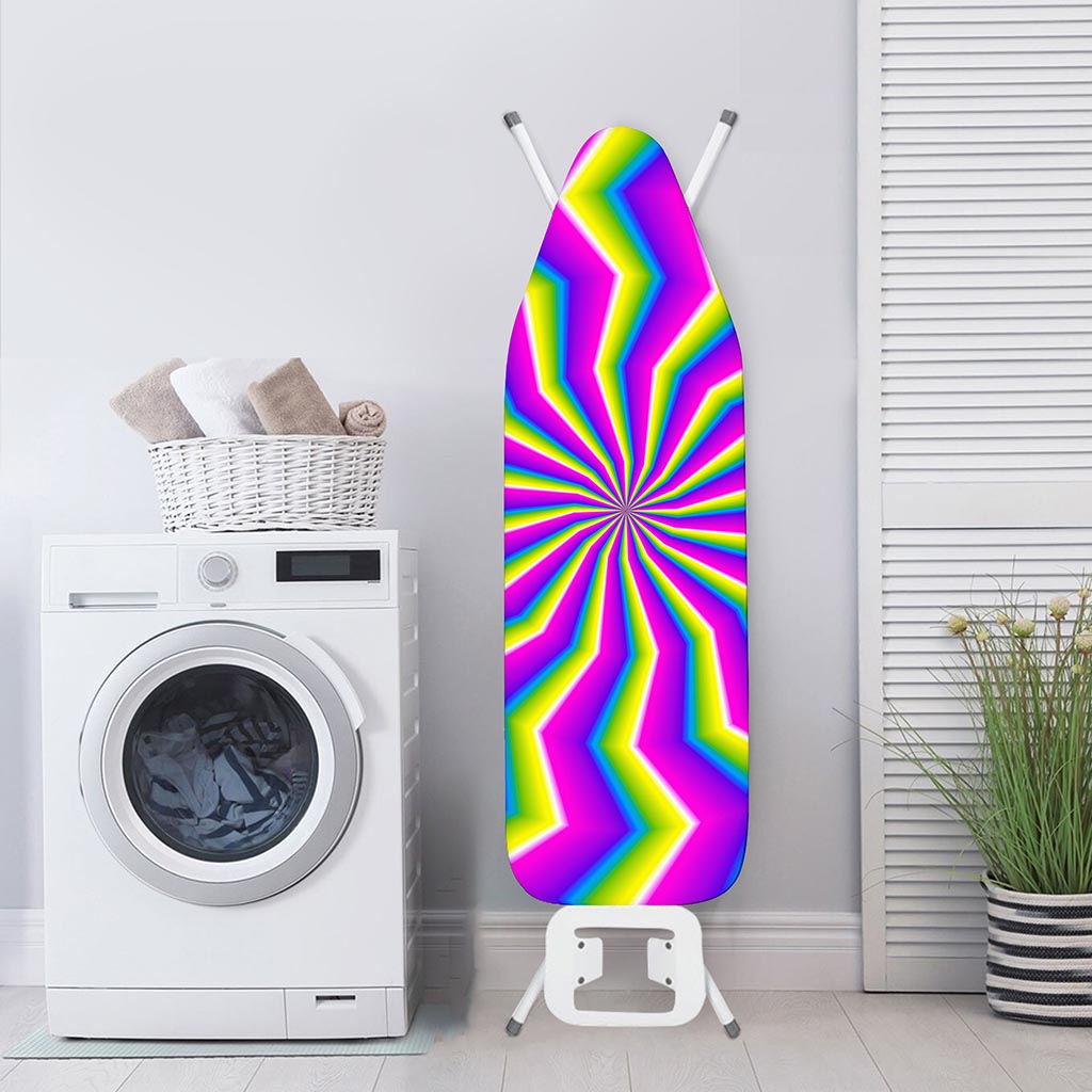 Green Dizzy Moving Optical Illusion Ironing Board Cover