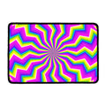Green Dizzy Moving Optical Illusion Kitchen Mat