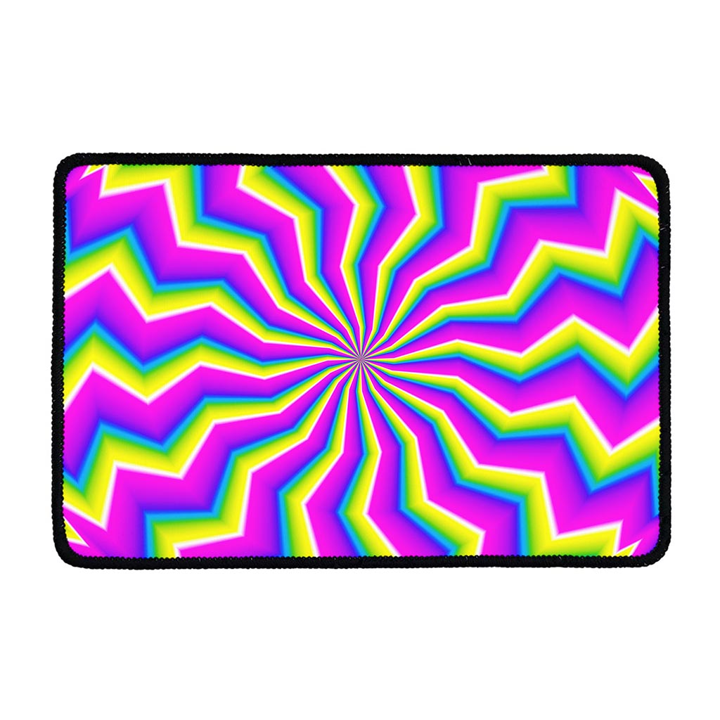 Green Dizzy Moving Optical Illusion Kitchen Mat