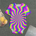 Green Dizzy Moving Optical Illusion Men's Bodysuit