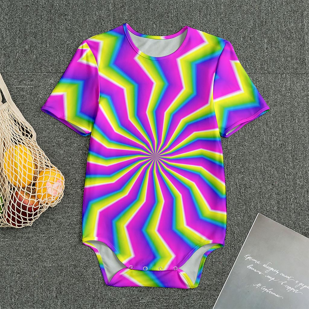 Green Dizzy Moving Optical Illusion Men's Bodysuit