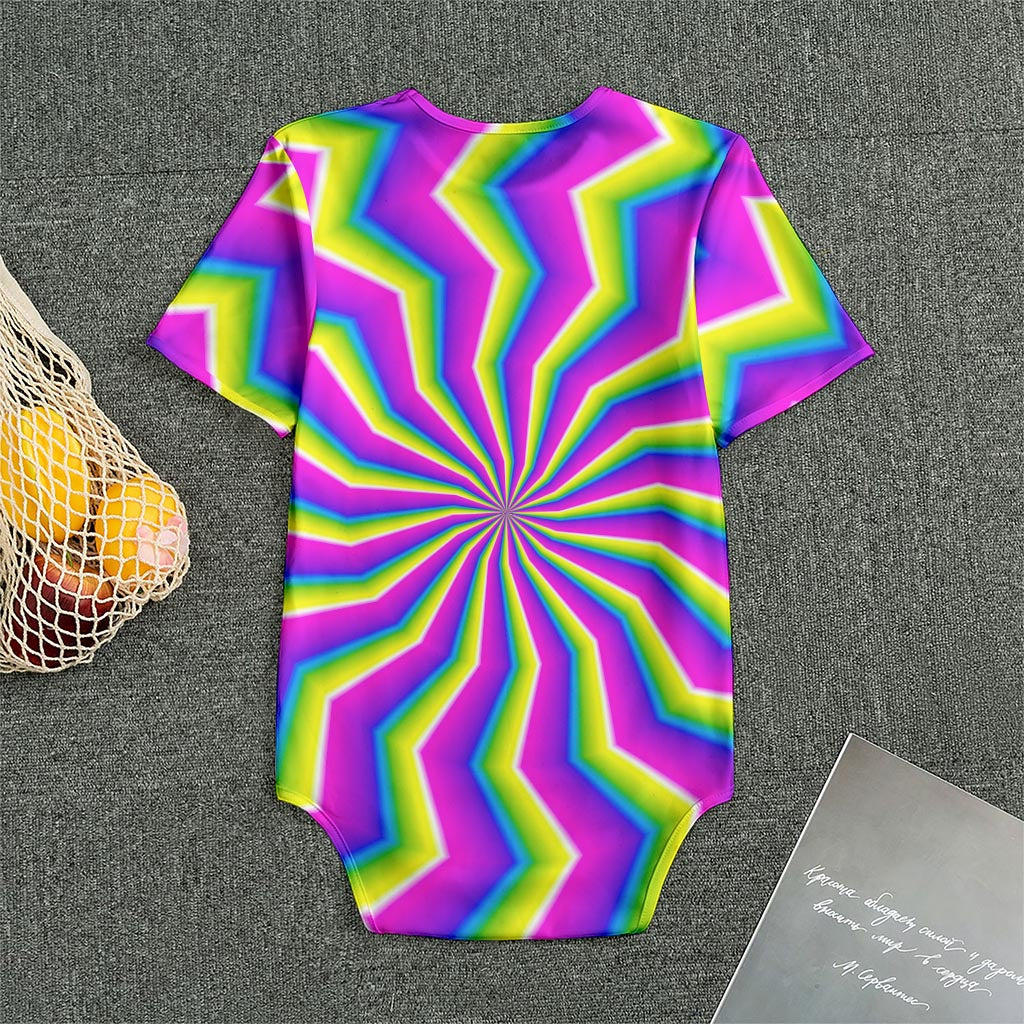 Green Dizzy Moving Optical Illusion Men's Bodysuit