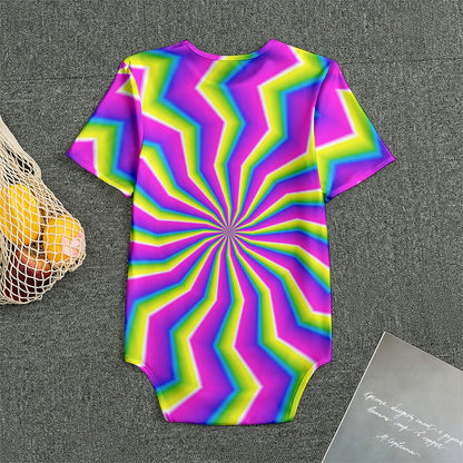 Green Dizzy Moving Optical Illusion Men's Bodysuit
